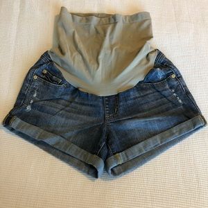 VGUC Maternity Jean shorts